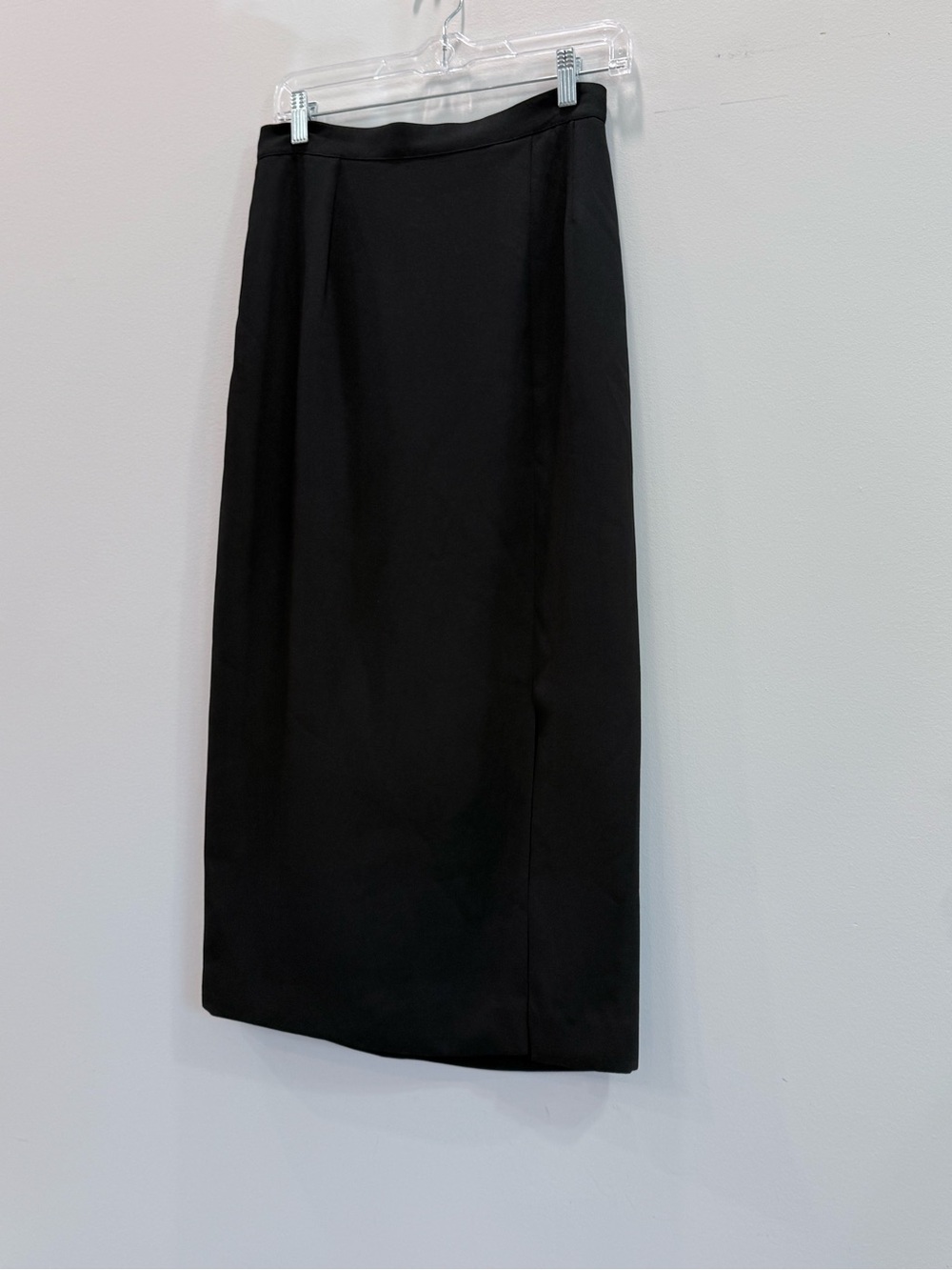 Vintage 90s Sebastian Onyx Minimalist Column Maxi Skirt Size 10